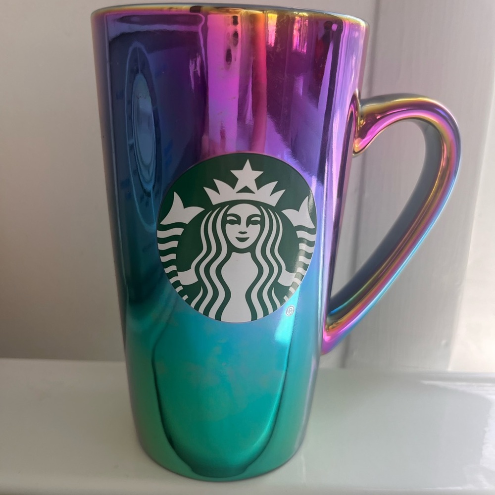 Starbucks Gold and Iridescent Mug